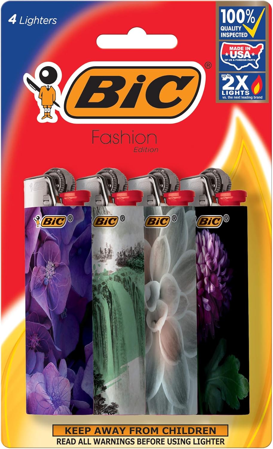 Bic Lighter Fashion Serie Size 4ct Bic Lighter Fashion Series Max 4ct