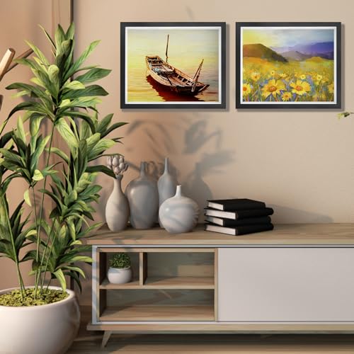 Shadow Box Frame 11 x 14in with Adhesive Tape, Black S782