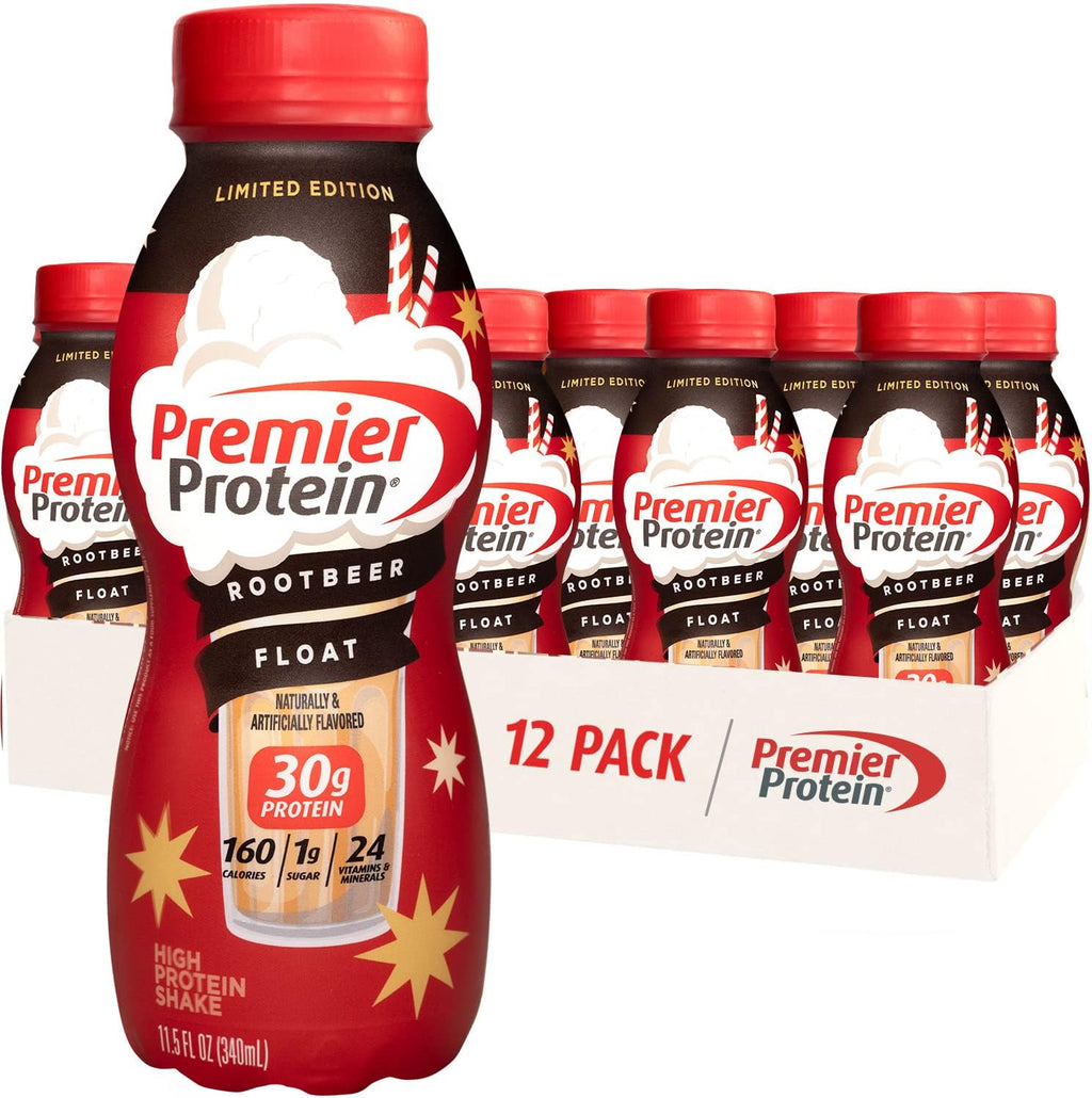Protein Shake Root Beer Float & Cinnamon Roll Flavors, 30g Protein, 11.5 oz, 12 Pack V323011