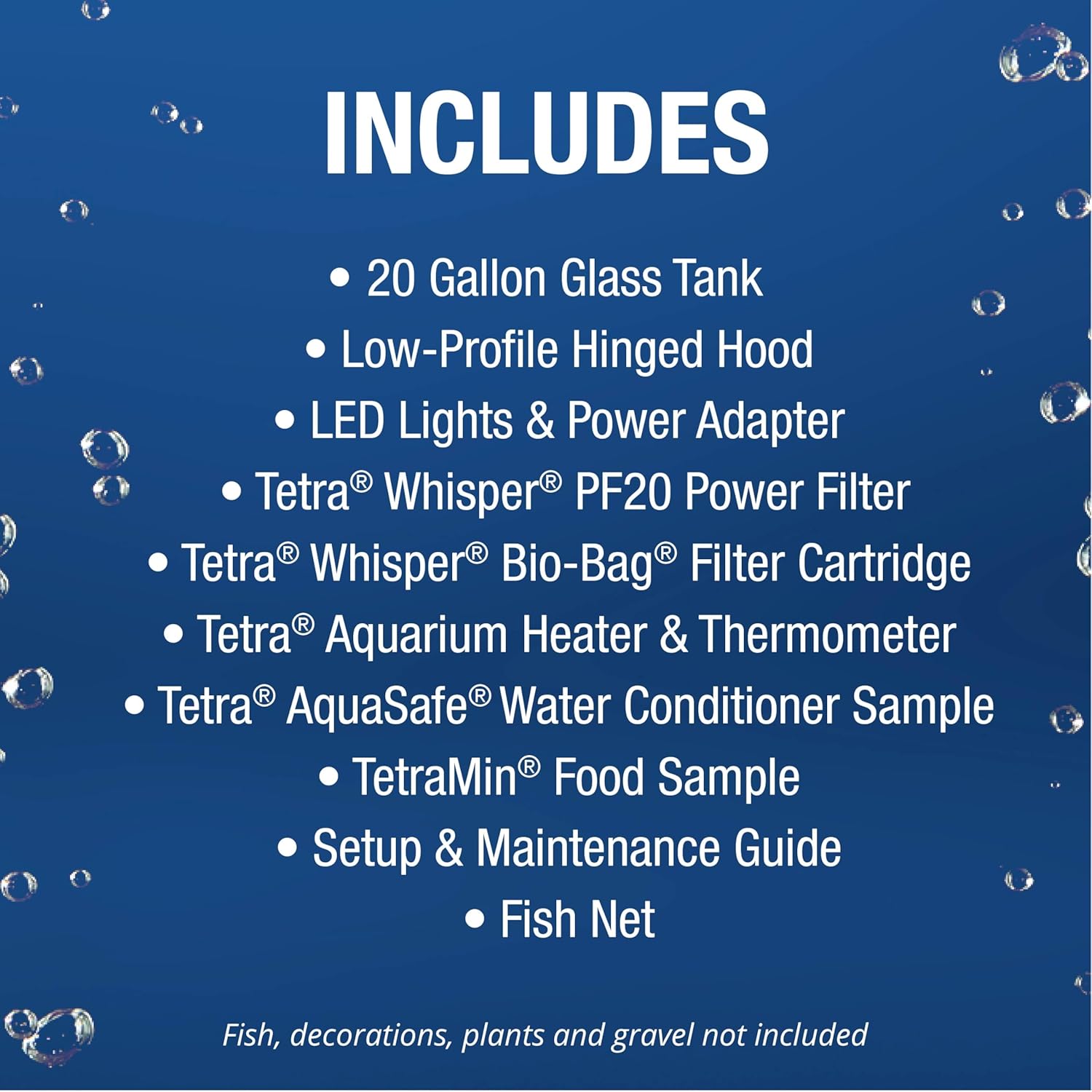 20 Gallon Complete Tropical Fish Tank Kit with LED Lighting L81322