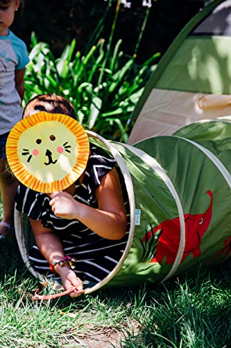 Kids Hide-Me Dome Tent and Crawl Tunnel Combo for Indoor/Outdoor Play I136