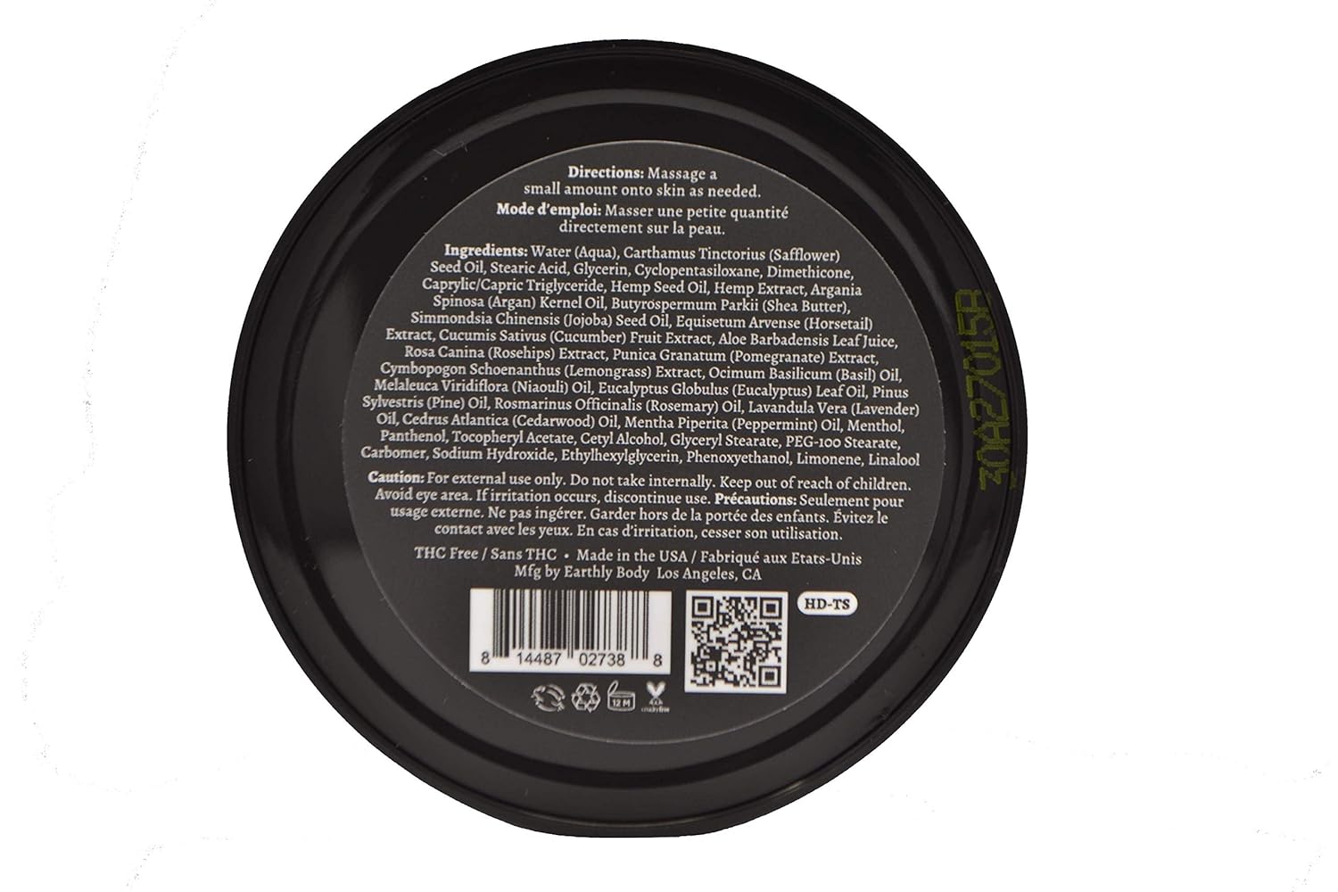 Triple Strength Intensive Cream with Essential Oils, Vegan Mint, 1.7 oz X871