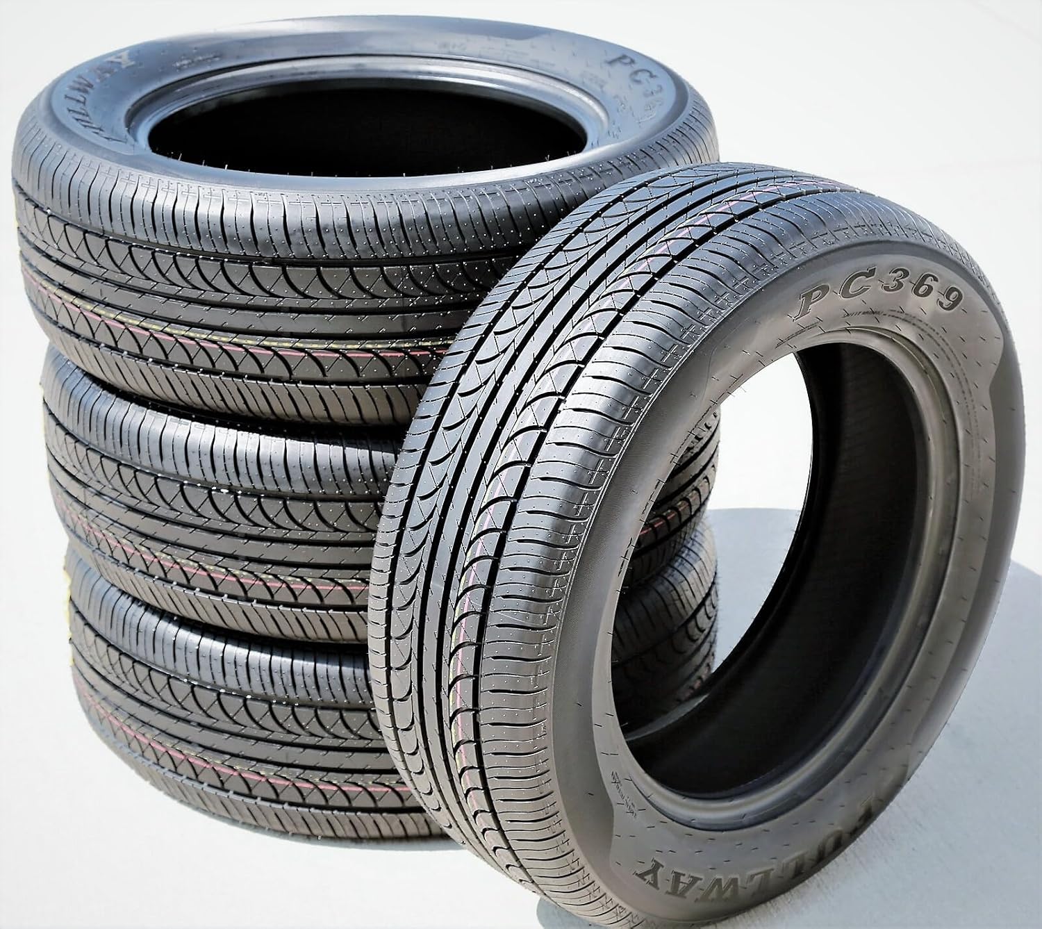 Set of 4 (FOUR) Fullway PC369 All-Season Passenger Car Performance Radial Tires-215/60R17 215/60/17 215/60-17 96H Load Range SL 4-Ply BSW Black Side Wall UTQG 380AA