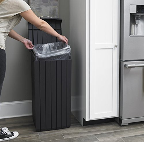32 Gallon Resin Trash Can with Lid for Patio and Outdoor Kitchen H9232