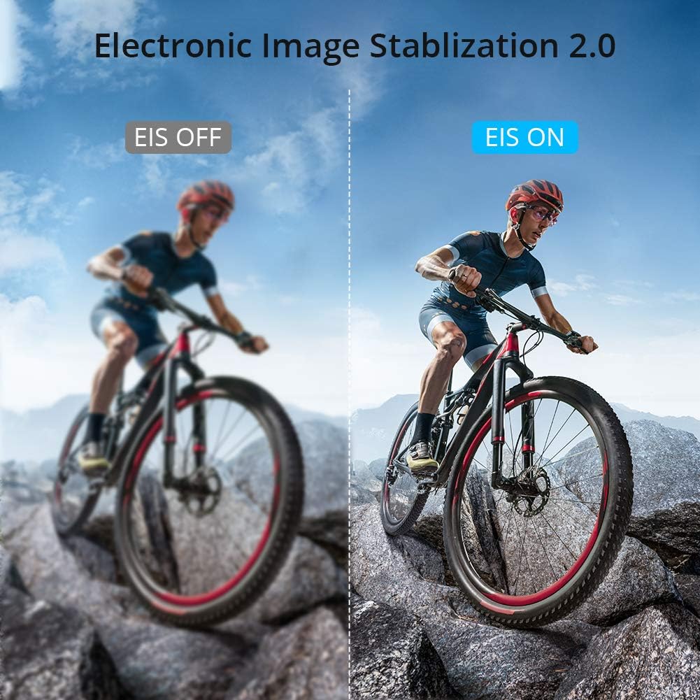 4K30FPS 20MP WiFi Action Camera with Touch Screen EIS 4X Zoom and Underwater Capability Y5045