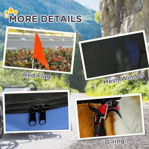 Dog Bike Trailer Pet Cart Bicycle Wagon Cargo Carrier L13983