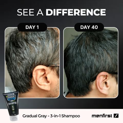 Gradual Gray Shampoo for Men, Darkening and Coverage K582648