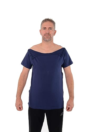 Post Surgery Shoulder Recovery Shirt with Snap Open Design S45378