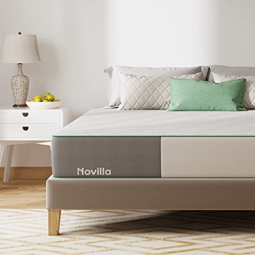 Novilla King Size Mattress, 12 Inch Gel Memory Foam King Mattress for Cool Night Sleep & Pressure Relief, Medium Soft with Motion Isolation, Mattress in a Box, Lullaby