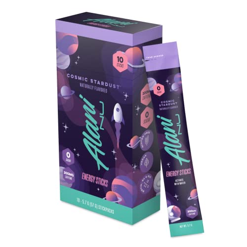 Alani Nu BREEZEBERRY Energy Sticks | Energy Drink Powder | 200mg Caffeine | Pre Workout Performance with Antioxidants | On-The-Go Drink Mix | Biotin, B Vitamins | Zero Sugar | 5 Calories | 10 Pack