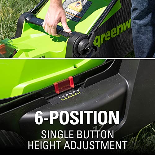 40V 17" Cordless Push Lawn Mower, 4.0Ah Battery and Charger Included H381388