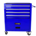 4-Drawer Rolling Tool Cart, Metal Tool Storage Organizer Cabinet with Interlock System and Wheels, Multifunctional Mechanic Tool Chest for Garage, Warehouse, Workshop Repair Shop (Orange)
