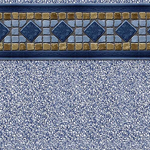 Smartline Boulder Swirl 18-Foot Round Liner | UniBead Style | 52-Inch Wall Height | 25 Gauge Virgin Vinyl Material | Strong and Durable Liners | Designed for Steel Sided above-Ground Swimming Pools