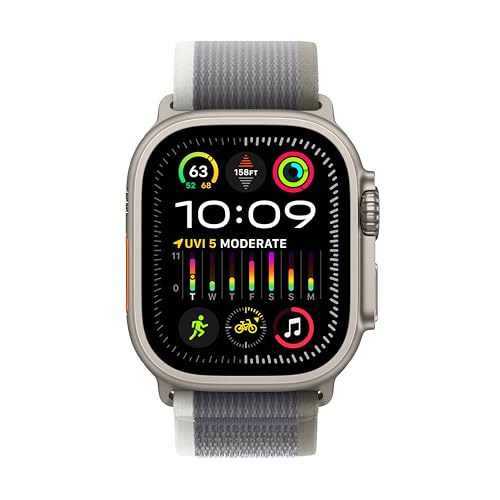 GPS + Cellular 49mm Titanium Smartwatch with Blue Ocean Band J907433