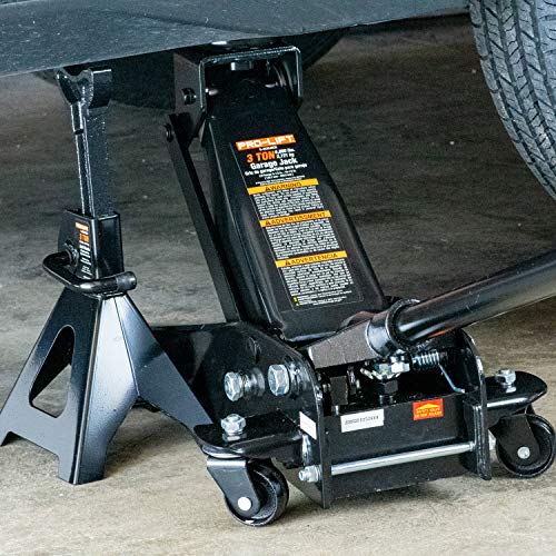 3 Ton Heavy Duty Floor Jack with Jack Stands and Creeper Combo J35618