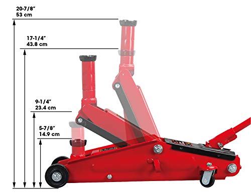 Hydraulic Trolley Floor Jack, 3 Ton Capacity O526
