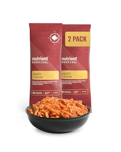 Nutrient Survival MRE Homestyle Scramble Eggs, Ready to Eat Meals (2 Single Servings) Freeze Dried Prepper Supplies & Emergency Food Supply, 40 Essential Nutrients, Shelf Stable Up to 15 Years
