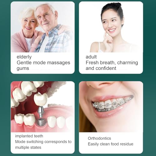U Shaped Automatic Toothbrush for Adults, 360° Whole Mouth, Wireless Charging, IPX7 Waterproof E149