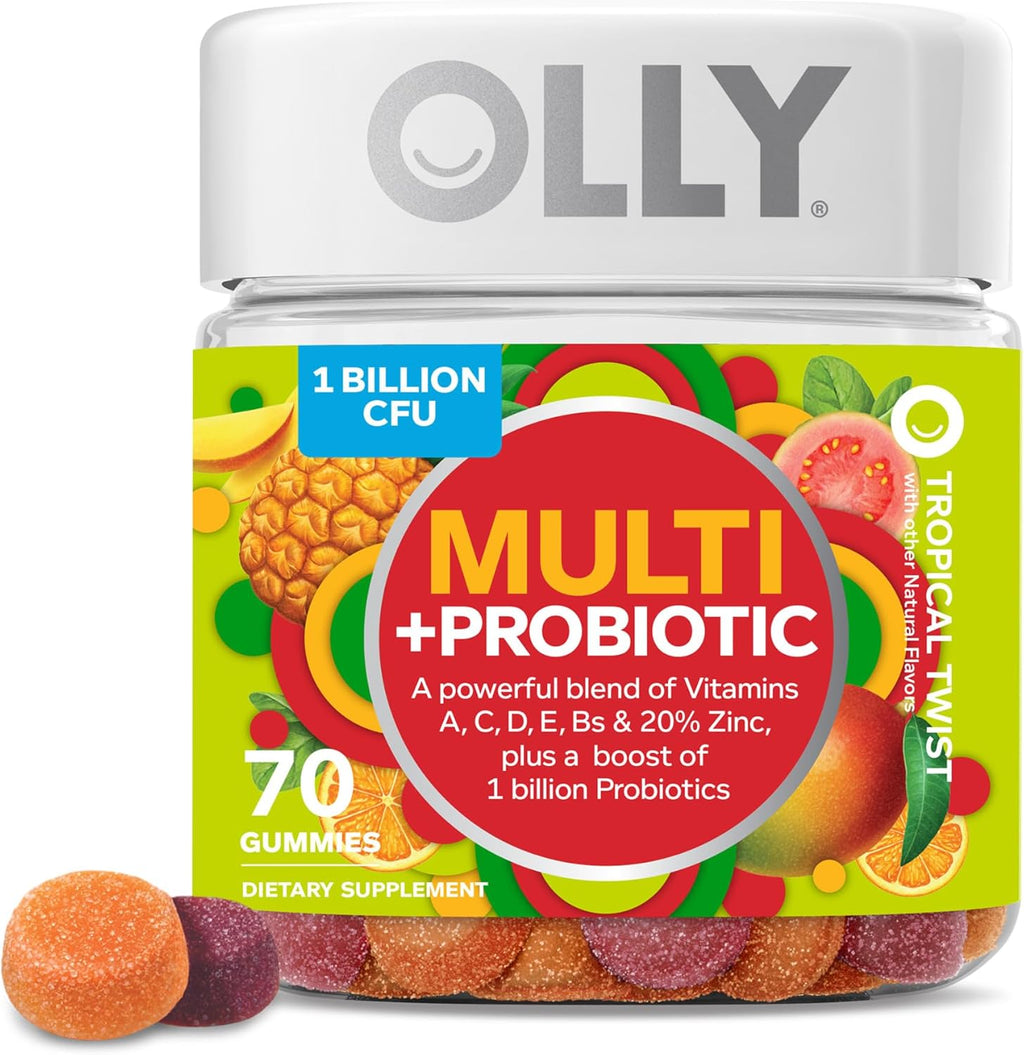 Adult Multivitamin Gummy with Probiotic, Energy Support, Caffeine Free B601