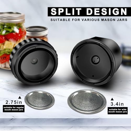 Electric Mason Jar Vacuum Sealer Kit for Wide and Regular Mouth Z60250