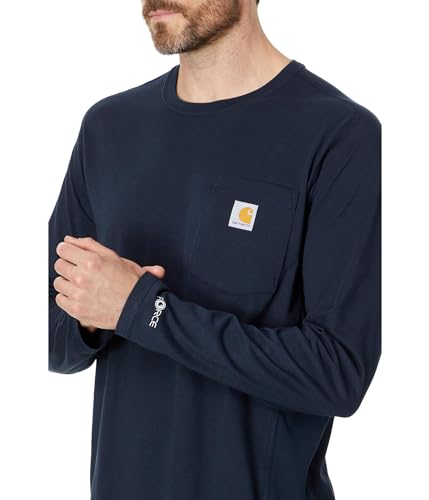 Men's Relaxed Fit Midweight Long-Sleeve Pocket T-Shirt X4843
