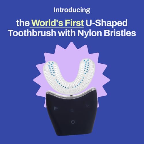 U Shaped Electric Toothbrush with 360° Nylon Bristles and 3 Cleaning Modes Y294
