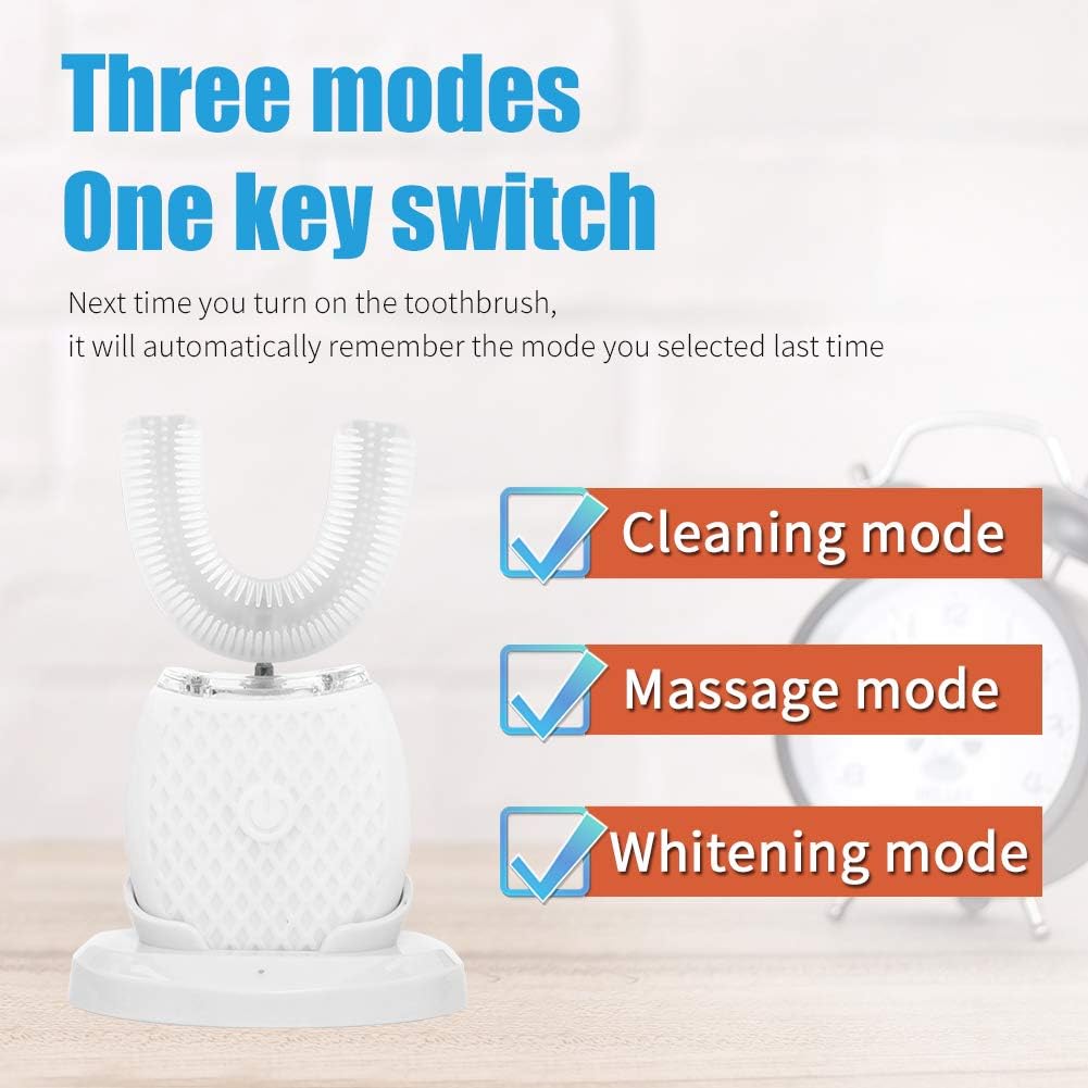 U Shaped Automatic Toothbrush for Adults with Timer and Wireless Charging I533820
