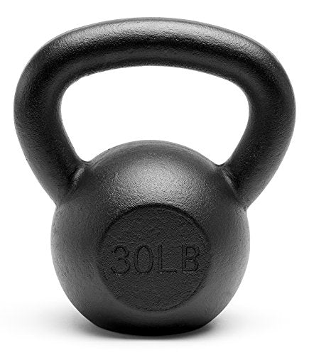 Premium Powder Coated Solid Cast Iron Kettlebell Weights 5, 10, 15, 20, 25, 30, 35, 40, 45 lbs