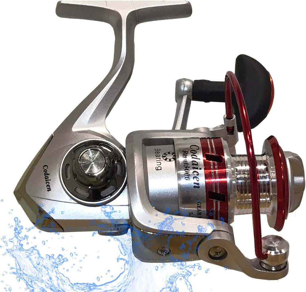 Fishing Reels Spinning Reel Open Face - Powerful 5.2:1 Smooth Spinning Reels Freshwater Good Casting Distance for Inshore Freshwater Bass, sport fish - Remi 3000 Spinning Reel -– U.S. Veteran Owned