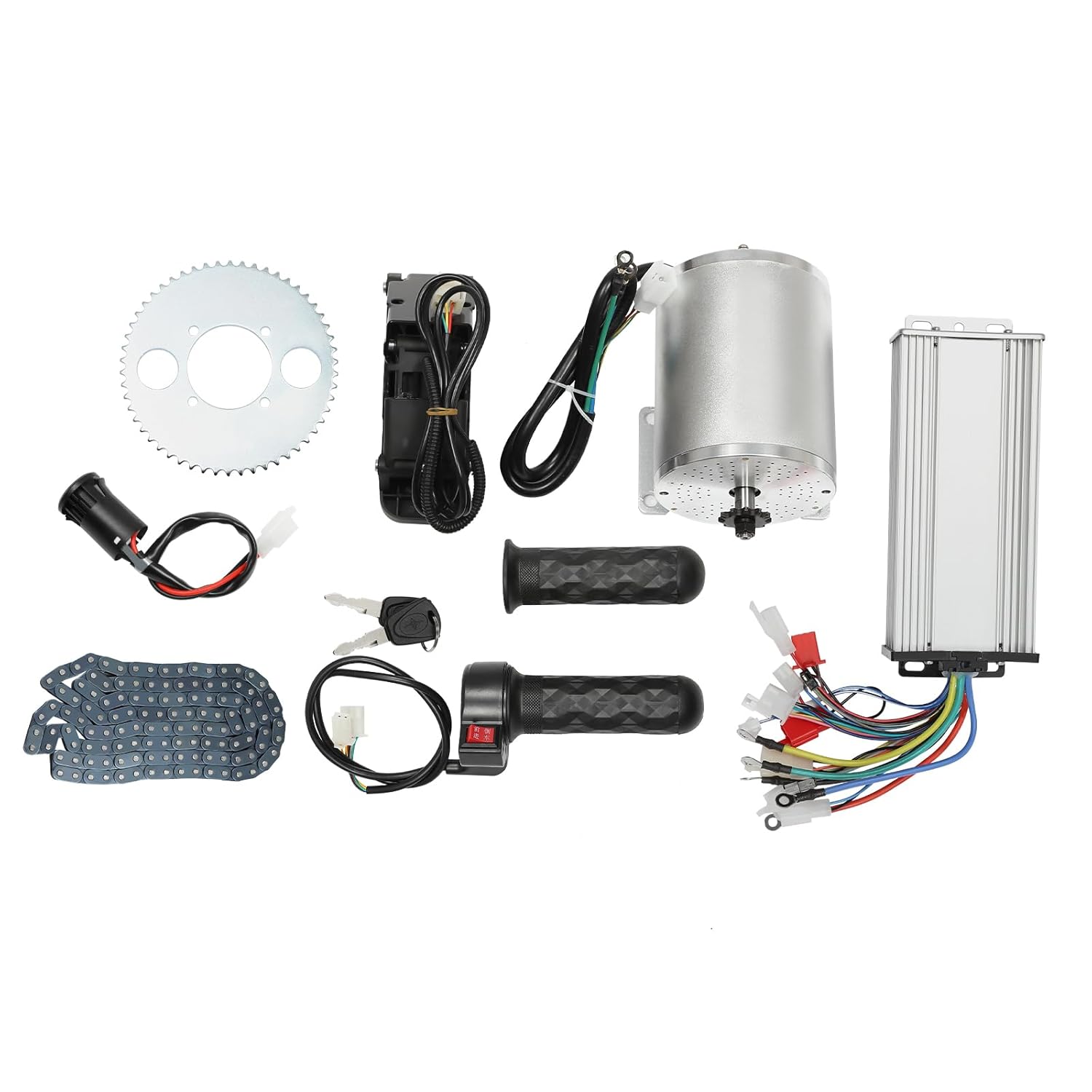 48-72V 3000W Brushless Motor Kit w/Controller & Throttle, 6000RPM High Speed Electric Dirt Bike Motor Engine for Electric Scooter E-Bike Engine Motorcycle DIY Conversion Kit