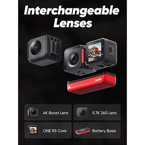 Waterproof 4K 60fps Action Camera with Interchangeable Lenses O17328
