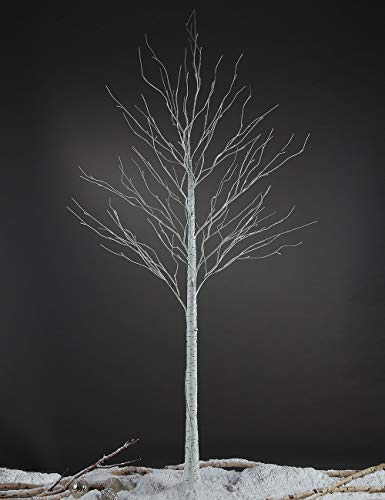 Birch Tree with 48 LED Lights, Warm White, Indoor and Outdoor Y53055