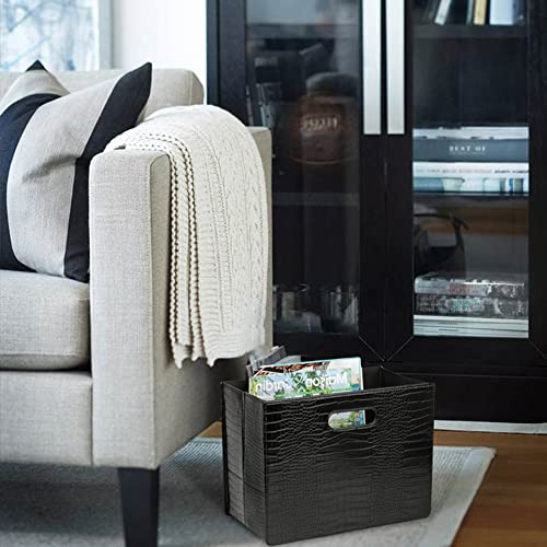 Magazine Basket Holder, Foldable Magazine Rack, Document Organizer V77877