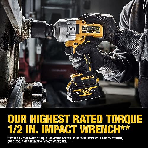 Cordless Impact Wrench Kit, 1/2" Hog Ring, Battery and Charger Included E566676