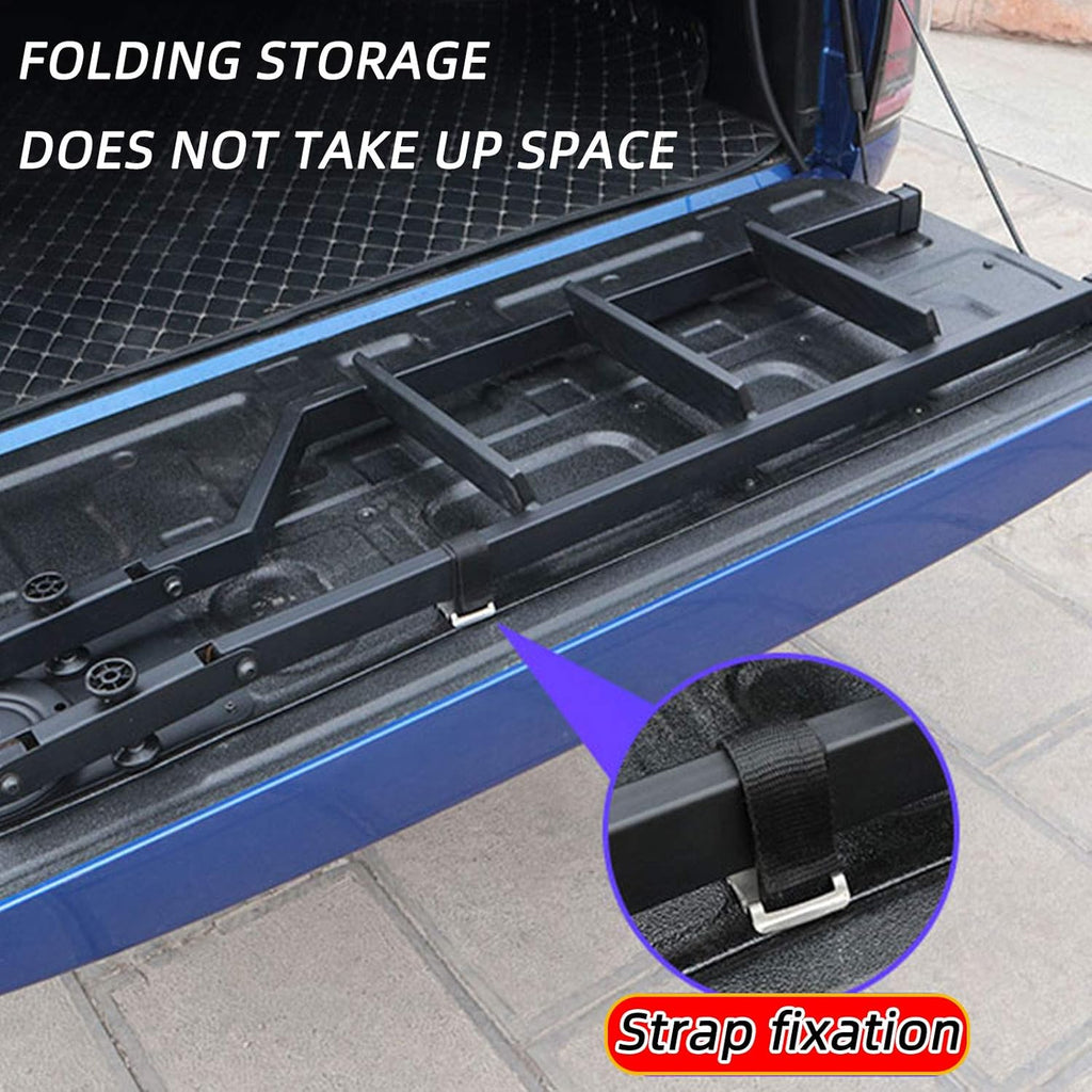 Truck Tailgate Ladder, 360° Rotation, Black Powder Coat E942679