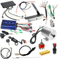 Electric DC Motor, 3000W 72V Brushless Motor Kit 4900rpm High Speed Electric Scooter Motor for Go Kart e Bike Golf Cart Motorcycle with Speed Controller, Throttle Pedal, Keylock