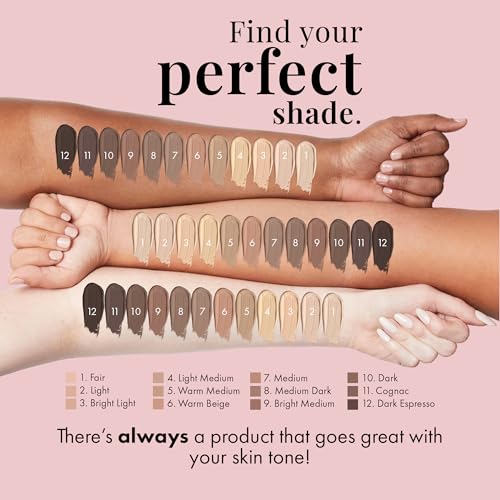 Airbrush Foundation 2pc Set with Kabuki Brush for Smooth Radiant Skin C4584