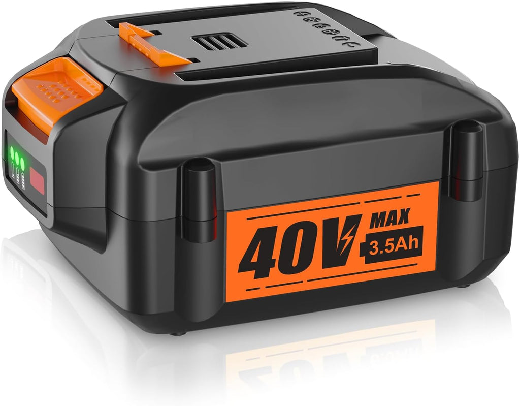 40V 3.5Ah Replacement Battery for Worx 40V Battery, Compatible with Worx Battery WA3580 WG180 WG280 WG380 WG580 Fit for Worx 40V Cordless Tools and Chargers (Not for Worx 20V Tools)