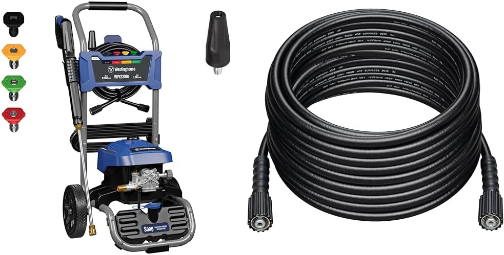 Westinghouse Electric Pressure Washer 2300 PSI 1.76 GPM Bundle with 50 ft Hose for Pressure Washers