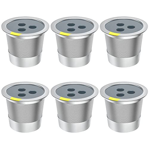 Reusable K Cups pods Compatible with ninja dual brew pro specialty coffee maker,Reusable Coffee Filter Accessories fits Ninja CFP201 CFP301 CFP305 CFP400 Dual Brew Pro System(6pack)