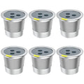 Reusable K Cups pods Compatible with ninja dual brew pro specialty coffee maker,Reusable Coffee Filter Accessories fits Ninja CFP201 CFP301 CFP305 CFP400 Dual Brew Pro System(6pack)