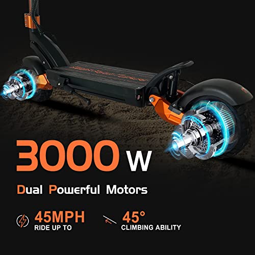 Electric Scooter for Adults, 3000W Dual Motors, 45 MPH, 52 Mile Range F197103