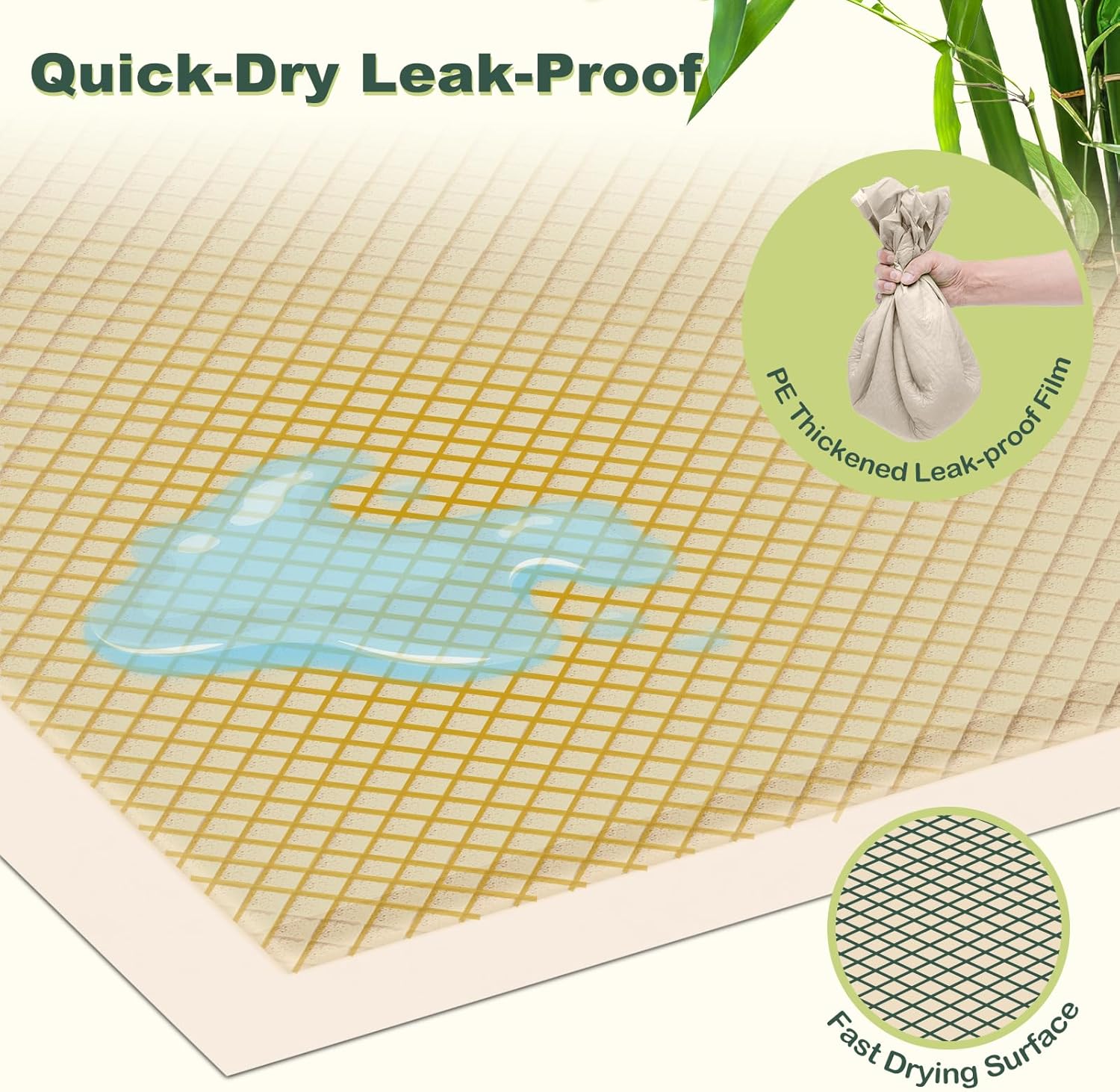 Dog Training Pads 28x34in Extra Large, Super Absorbent Leak-Proof, Disposable (30 Counts) Y3944
