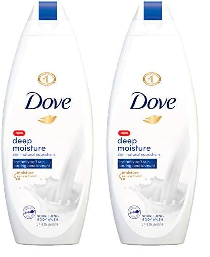 Dove Body Wash For Dry Skin Deep Moisture Hydrating Body Wash 22 oz (Pack of 2)