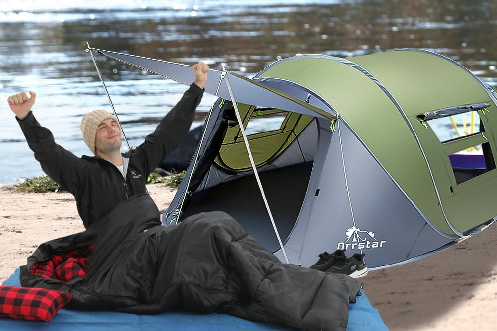 Pop Up Tent for Camping 2-4 Person Waterproof Instant Setup Z72549