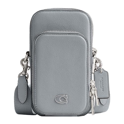 Coach Mens Phone Crossbody In Crossgrain Leather