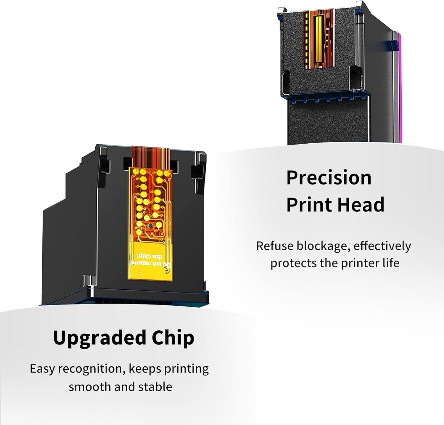 Remanufactured Ink Cartridge Black 2-Pack for HP Printers M3780