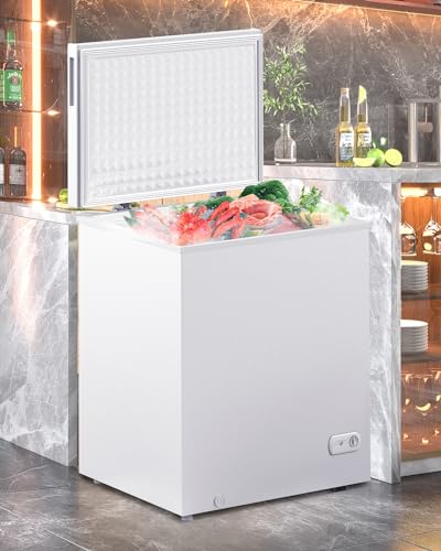 7.0 Cu Ft Chest Freezer with Removable Baskets, Adjustable Temperature O1257