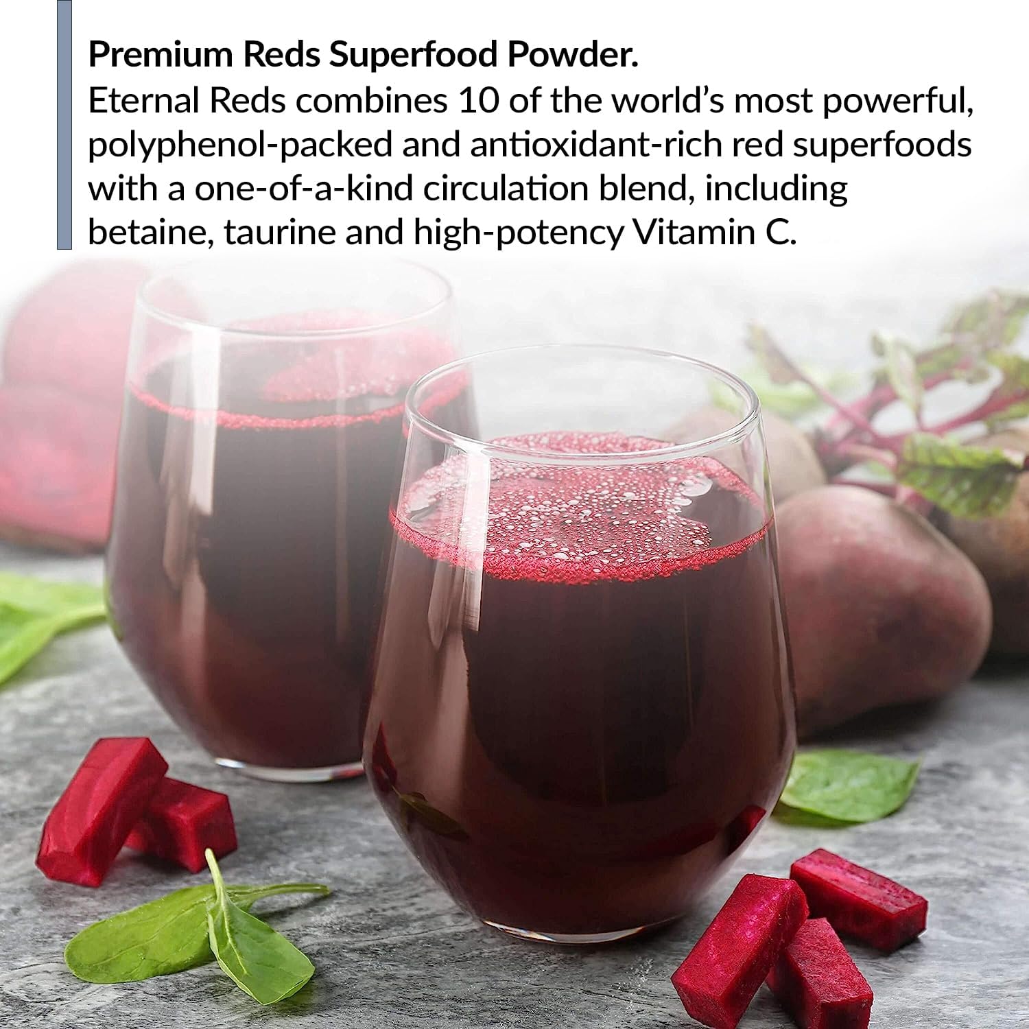 Red Superfoods Powder for Heart Health and Circulation, Berry Flavor G94683