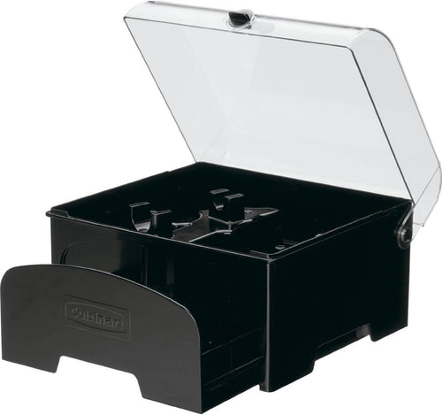 Cuisinart FP-12BKSC Elite Collection 12-Cup Accessory Storage Case for Food Processors, Black, 7"T x 9"W
